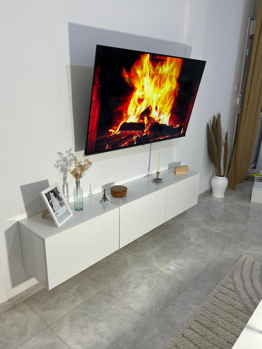 Meuble TV avec 3 portes, , 180x35x32 cm